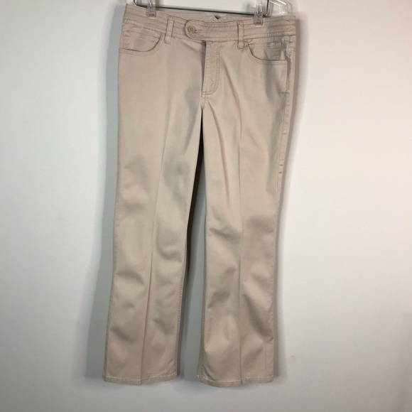 Chico's Denim - Chico’s embellished tan Val MS jeans size 1 short